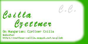 csilla czettner business card